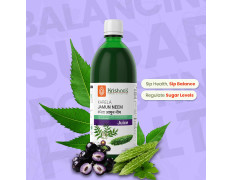 Krishna's Karela Jamun Neem Juice - 1000 ml | Blend Of Fresh Karela, Neem Juice & Jamun Seeds Ayurvedic Solution For Balancing Sugar Levels - (Pack of 2)