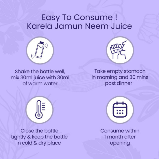 Krishna's Karela Jamun Neem Juice - 1000 ml | Blend Of Fresh Karela, Neem Juice & Jamun Seeds Ayurvedic Solution For Balancing Sugar Levels - (Pack of 2) Krishna's Karela Jamun Neem Juice - 1000 ml | Blend Of Fresh Karela, Neem Juice & Jamun Seeds Ayurvedic Solution For Balancing Sugar Levels - (Pack of 2)