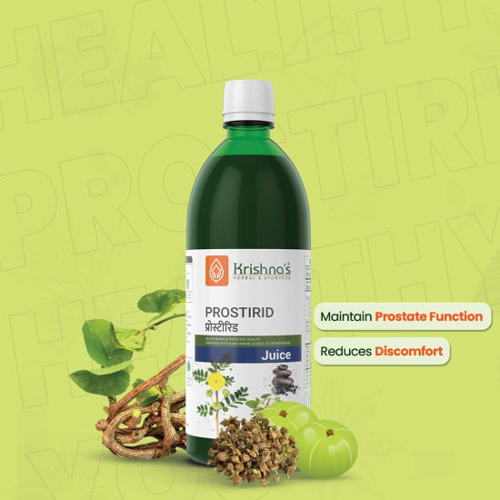 KRISHNA'S HERBAL & AYURVEDA Prostirid Juice, Enriched With 9 Other Herbs, No Artificial Colors or Flavors, 1000 Ml - (Pack of 1)