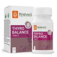 Krishna's Thyro Balance Tablets – Herbal & Non-GMO Formula - 60 Tablet (Pack of 1)