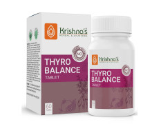 Krishna's Thyro Balance Tablets – Herbal & Non-GMO Formula - 60 Tablet (Pack of 1)
