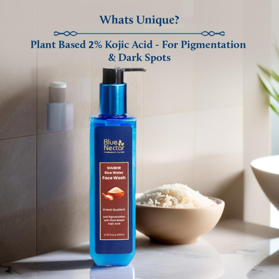 Blue Nectar 2% Kojic Acid Face Wash for Pigmentation | Gentle Cleanser for Face for Oily, Dry & Sensitive Skin | Natural Face Wash for Women & Men (11 Herbs, 200ml) Blue Nectar 2% Kojic Acid Face Wash for Pigmentation | Gentle Cleanser for Face for Oily, Dry & Sensitive Skin | Natural Face Wash for Women & Men (11 Herbs, 200ml)