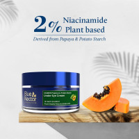 Blue Nectar Under Eye Cream for Dark Circles for Women | Natural Niacinamide Cream from Papaya & Potato | Effective for Wrinkles, Fine Lines & Puffiness (19 Herbs, 15gm)