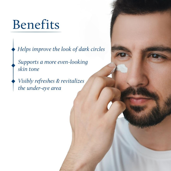 Blue Nectar Under Eye Cream for Dark Circles for Men | Natural Niacinamide Cream from Papaya & Potato | Effective for Wrinkles, Fine Lines & Puffiness (19 Herbs,15gm) Blue Nectar Under Eye Cream for Dark Circles for Men | Natural Niacinamide Cream from Papaya & Potato | Effective for Wrinkles, Fine Lines & Puffiness (19 Herbs,15gm)