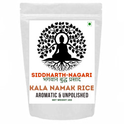 Kala Namak Rice | 2kg | Aromatic Rice | Unpolished Rice | Traditionally Milled - Diabetic Friendly | High in Zinc and Iron