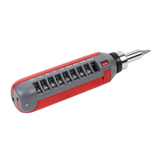 Spartan 14 in 1 Ratchet Screwdriver Set with Built-in Bits | Reliable Tool for Home & Professional Use | Multi-Angle Ratcheting | Hand Tool & Nutdriver Kit | Pack of 1 (Red)