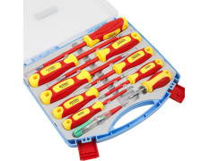 Spartan 10 in1 Insulated Screwdriver Set | Electrician Tools Kit | with Interchangeable Blades for Appliance Repair, DIY Electrical Projects, Electronics Repair (Pack of 1)