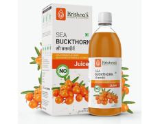 Krishna's Sea Buckthorn Juice – Herbal Blend Wellness Drink, Rich Source of Omega 3, 6, 7 & 9, No Added Sugar & No Extracts - (500 ml) Pack of 1