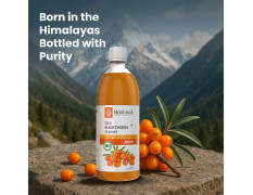 Krishna's Sea Buckthorn Juice – Herbal Blend Wellness Drink, Rich Source of Omega 3, 6, 7 & 9, No Added Sugar & No Extracts - (500 ml) Pack of 1