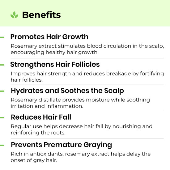 Avimee Herbal Rosemary Water & Rice Water Combo | Hair Growth Spray + Skin Toner | With Natural Extracts | For Dandruff, Frizz & Glowing Skin