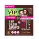 VIP Hair Colour Shampoo dark brown | grey hair coverage in 15 minutes, 20ml (pack of 5)