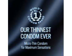 Durex Invisible 003 Condoms 10S | Micro Thin Condom for Maximum Sensations