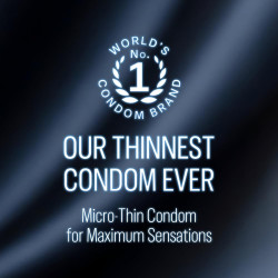 Durex Invisible 003 Condoms 10S | Micro Thin Condom for Maximum Sensations