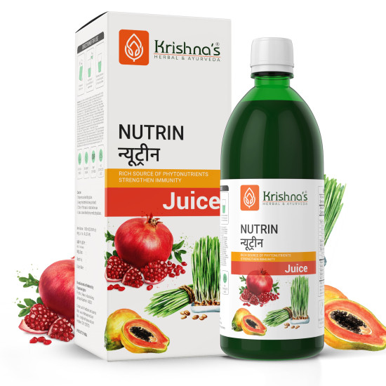 Krishna's Nutrin Juice, Rich Source Of Nutrients, No Artificial Colors or Flavors - 1000 ml (Pack of 1)