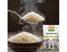Organo India Gorakhpur Low Glycemic Kalanamak Rice-2kg | Aromatic & tastier than basmati | Raw rice| GI tagged product |High in Zinc, Iron,Fiber, Omega-3,6|Aromatic & tasty rice|Diabetic friendly
