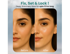 FACES CANADA Ultime Pro Shimmer Makeup Fixer, 50ml | Long Lasting Makeup Setting Spray | Keeps Makeup Intact | Glamourous Shimmer Finish | Hydrates, Soothes & Refreshes Skin | Alcohol Free