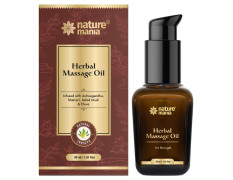 NATURE MANIA Lift-Up Oil for Men | Herbal Body Massage Oil for Men - For Strength, Muscle Relaxation & Active Lifestyle | 30ml