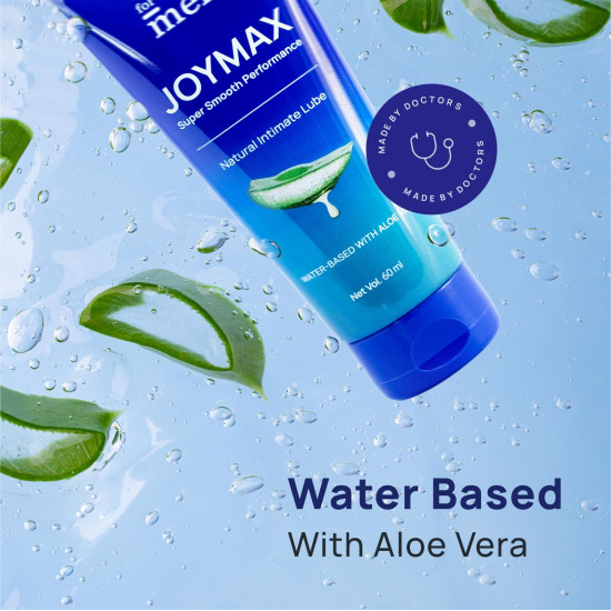 ForMen Water-Based Intimate Lube Gel with Aloe Vera | Lubricant Gel Men & Women | Non-Sticky, Long-Lasting, Anti-Stain & Skin-Friendly - 60 ml (Pack of 1) ForMen Water-Based Intimate Lube Gel with Aloe Vera | Lubricant Gel Men & Women | Non-Sticky, Long-Lasting, Anti-Stain & Skin-Friendly - 60 ml (Pack of 1)