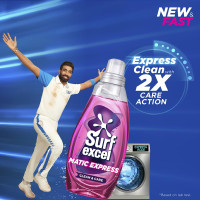 Surf Excel Matic Express Liquid Detergent | Express Clean with 2X Care Action 2ltr pouch