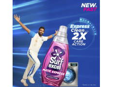 Surf Excel Matic Express Liquid Detergent | Express Clean with 2X Care Action 2ltr pouch