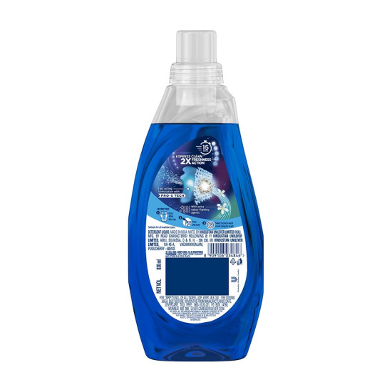 Surf Excel Matic Express Liquid Detergent | Express Clean with 2X Freshness Action, 830 ml bottle
