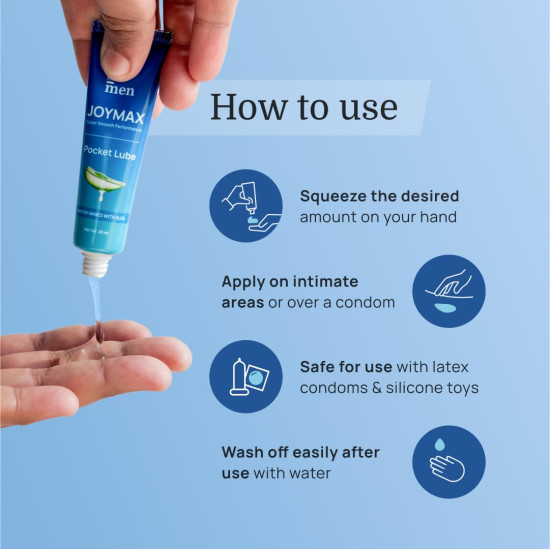 ForMen Water-Based Pocket Intimate Lube Gel with Aloe Vera | Lubricant Gel Men & Women | Non-Sticky, Long-Lasting, Anti-Stain & Skin-Friendly - 20 ml (Pack of 1) ForMen Water-Based Pocket Intimate Lube Gel with Aloe Vera | Lubricant Gel Men & Women | Non-Sticky, Long-Lasting, Anti-Stain & Skin-Friendly - 20 ml (Pack of 1)