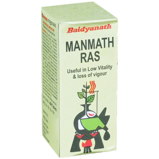Baidyanath Manmath Ras Tablets Ayurvedic Supplement for Men’s Strength, Stamina, Vigour & Vitality Buy Authentic Indian Ayurveda from Bazaar5.com – One Stop Indian Shop