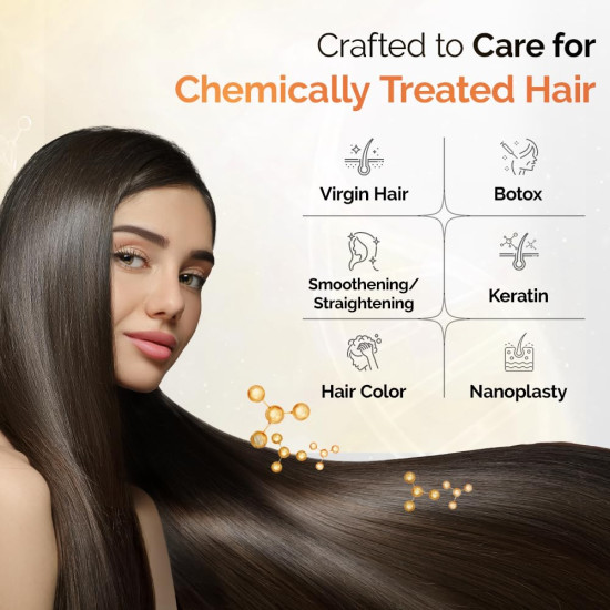 Streax Professional BotBrazil Shampoo,300 ml for Keratin, Nanoplasty, & Smoothening, Sulphate & Paraben-Free Shampoo for Women & Men, Enriched with Vita Oils Nourishes Chemically Treated Hair