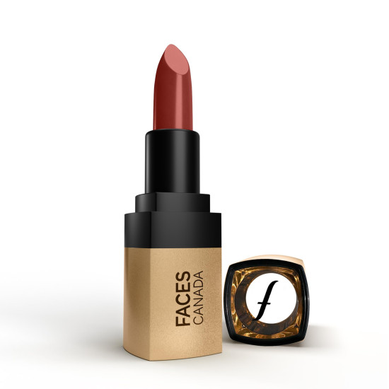 FACES CANADA Comfy Matte Velvet Touch Lipstick - Fierce Brown 17, 4.2g | Velvety Matte Finish | 8HR Longstay | Intense Colour | Hydrating Lips | Smooth Application | Foodproof & Crackproof