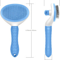 Styllent 4‑in‑1 Pet Grooming Set – Self‑Cleaning Slicker Deshedding Brush + Silicone Bath & Massage Tool + Adjustable Rubber Bath Scrubber + Ergonomic Nail Clippers – for Dogs & Cats