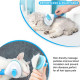Styllent 4‑in‑1 Pet Grooming Set – Self‑Cleaning Slicker Deshedding Brush + Silicone Bath & Massage Tool + Adjustable Rubber Bath Scrubber + Ergonomic Nail Clippers – for Dogs & Cats