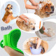 Styllent 4‑in‑1 Pet Grooming Set – Self‑Cleaning Slicker Deshedding Brush + Silicone Bath & Massage Tool + Adjustable Rubber Bath Scrubber + Ergonomic Nail Clippers – for Dogs & Cats
