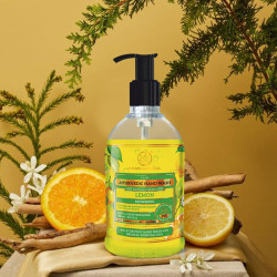 Khadi Natural Lemon Hand Wash | Deep Cleansing & Energizing | Removes Impurities, Refreshes Hands | No Parabens | For all skin types | 300 ml