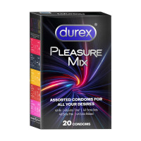 Durex 5 in 1 Pleasure Pack | Assorted Condoms | 20 units