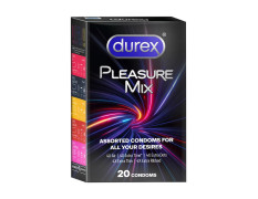 Durex 5 in 1 Pleasure Pack | Assorted Condoms | 20 units