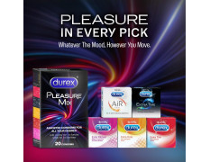 Durex 5 in 1 Pleasure Pack | Assorted Condoms | 20 units