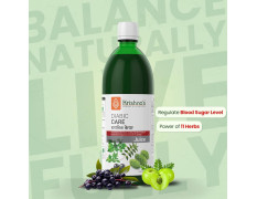 Krishna's Diabic Care Juice - 1L | Clinically Proven Diabetic Care | Blend of 11 Herbs Methi, Amla, Karela, Jamun, Kutki, Guduchi & 5 Other Herbs to Manage Sugar Levels