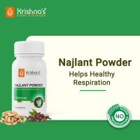 Krishna's Najlant Powder – Herbal Respiratory Support for Lungs, Cough & Congestion Relief, No Artificial Colors or Flavors - 50 g (Pack of 1)