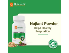 Krishna's Najlant Powder – Herbal Respiratory Support for Lungs, Cough & Congestion Relief, No Artificial Colors or Flavors - 50 g (Pack of 1)