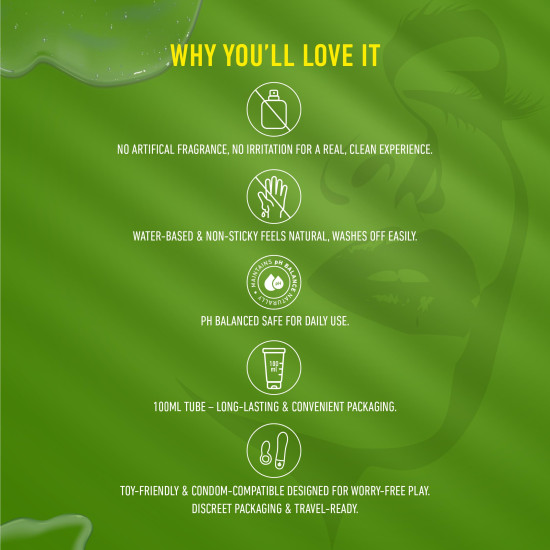 Svish Water Based Edible Natural Lubricant – 100ml | Intimate Gel for Smooth & Long-Lasting Comfort | Safe, Non-Sticky & pH Balanced | Ideal for Couples