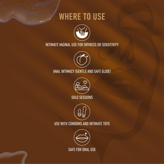 Svish Water Based Edible Chocolate Lubricant – 100ml | Intimate Gel for Smooth & Long-Lasting Comfort | Safe, Non-Sticky & pH Balanced | Ideal for Couples