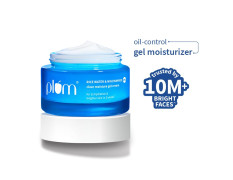 Plum 2% Niacinamide & Rice Water Superlight Gel Cream Winter Moisturizer for Face | 2X Oil-Free Hydration | Brightens, Fades Blemishes | Dermat-Tested | All Skin Types | Women & Men | 100% Vegan | 25 g