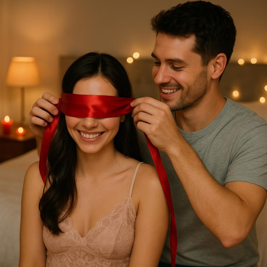 Nooky Mini Bites (20g) & Satin Blindfold with 1 Handcuff (3-in-1) Combo | 2 Dark Chocolates per Pack | FREE Saucy Scratch Card | Vegan, Gluten-Free Treat | Ideal Gift for Couples, Men & Women