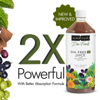 Kapiva Dia Free 2X Juice-1L | New and Improved | Helps Manage Sugar Levels With 6 Powerful Herbs | 100% Ayurvedic Juice with Karela, Jamun & Gudmar | 1 Month Pack