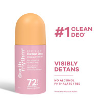 Earth Rhythm 5% AHA Detan Underarm Rollon Reduces Pigmentation Citrus Fresh No Aluminium - Detan Deo