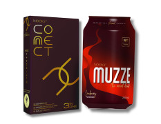 Nooky Muzze (200 ml) – Mood Uplift & Energy Drink and Nooky Connect Romance Kit – Condoms | Mood-Lifting Chocolates & Fun Scratch Cards| Cranberry Flavoured Drink For Men & Women
