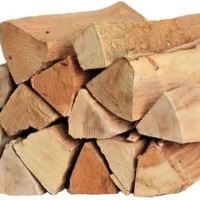 WELL KNOWN Firewood 1kg - for Fireplace, Oven, Campfire, Fire Bowls (Log Length: 25 cm) (larg)