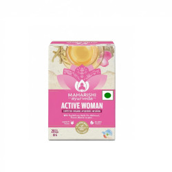 Maharishi Ayurveda Organic Certified Active Woman Herbal Tea | Blend with Shatavari, Ashoka, Rose Petals & Liquorice | For Hormonal Imbalance | 20 Tea Bags (30g)