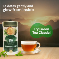 Maharishi Ayurveda Organic Certified Green Tea Classic - 100g | Loose Leaf Green Tea | Rich in Antioxidants | Pure, Fresh & Natural | Supports Detox & Wellness Maharishi Ayurveda Organic Certified Green Tea Classic - 100g | Loose Leaf Green Tea | Rich in Antioxidants | Pure, Fresh & Natural | Supports Detox & Wellness