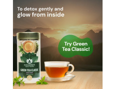 Maharishi Ayurveda Organic Certified Green Tea Classic - 100g | Loose Leaf Green Tea | Rich in Antioxidants | Pure, Fresh & Natural | Supports Detox & Wellness